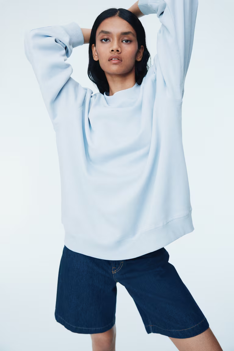 Sweatshirt Plus Size Cotton Blend Sweatshirt 2+1